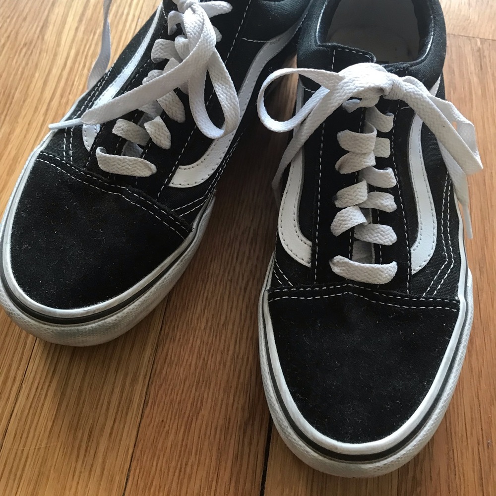 Vans old Skool black and white PLATFORM! 5.5